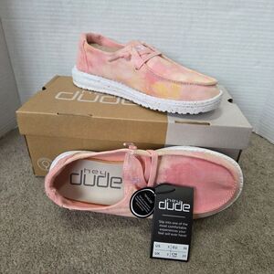 Hey Dude Wendy TIE DYE  Lemon Ombre Size 5 NEW NWT